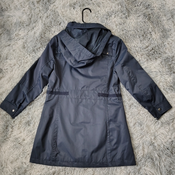 *Like New* Yoki Women's Medium Blue Anorak Outerwear Jacket w/ Removable Hood - Picture 7 of 16